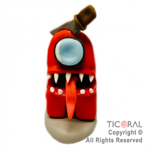 ADORNO AMONG US ROJO A. PORCELANA FRIA x 1